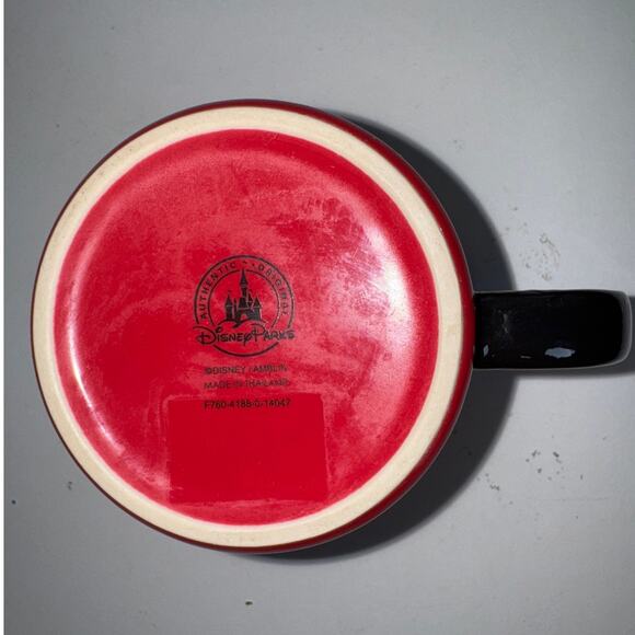 RARE Disney Parks Jessica Rabbit Long Board Surf Shack Mug 2014 Red Black - Picture 4 of 4